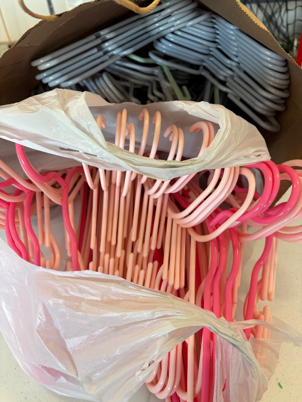112 Bulk Plastic Youth Clothing Hangers